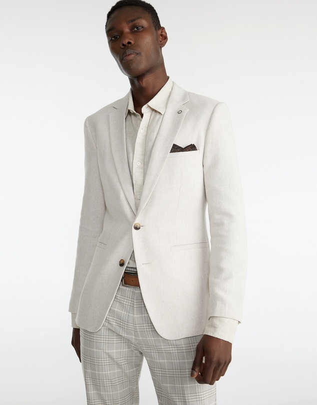 yd. - Reece Linen Blend Blazer