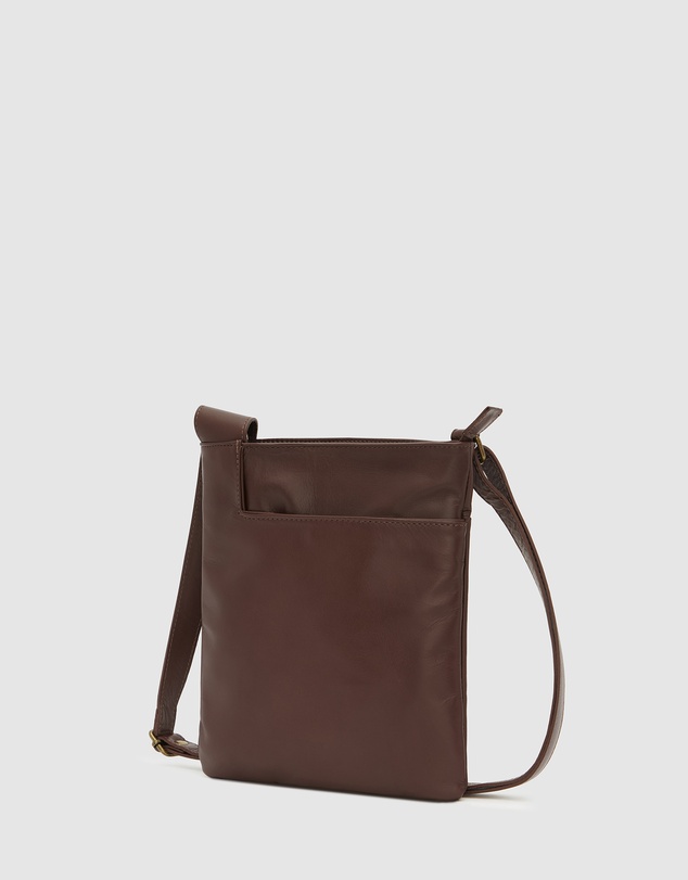 BEE - Merredin Brown Leather Crossbody Bag