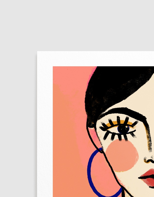 Olive et Oriel - Big Eyes by Treechild Art Print