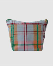 Mosey Me - Confetti Plaid Cosmetic Bag