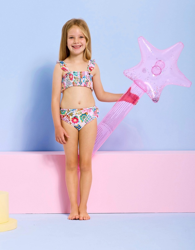 Seafolly - Beach Boheme Shirred Bikini - Kids