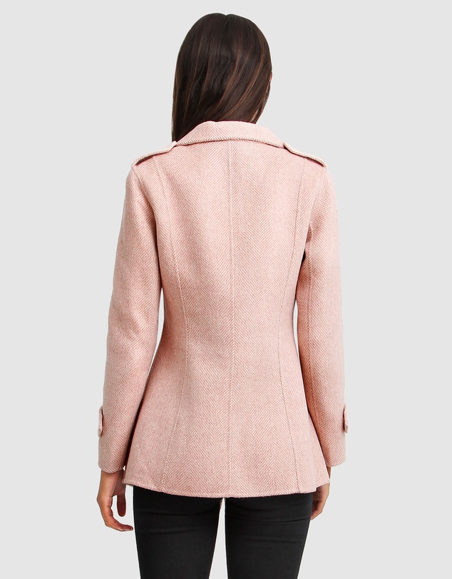 Belle & Bloom - Bad Girl Wool Blend Moto Coat