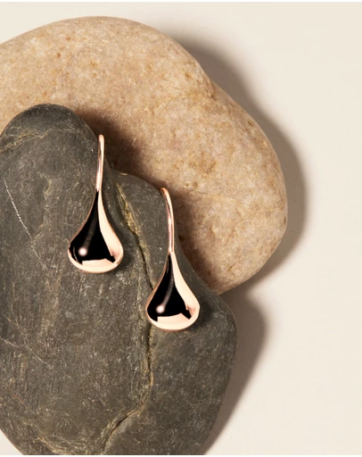 Najo - Baby Tears Rose Gold Earring