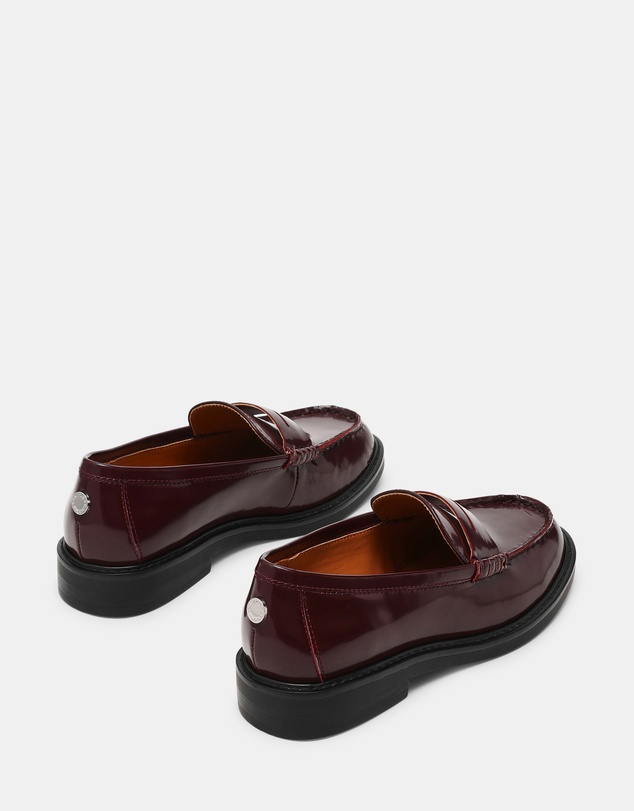 Steve Madden - Adison Wine Leather Loafers