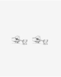 Michael Hill - 0.20 Carat TW Round Brilliant Laboratory-Grown Diamond Solitaire Stud Earrings in Sterling Silver