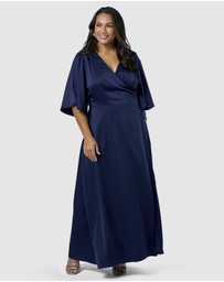 Pink Dusk by Curve Project - Glitz and Glam Maxi Dress