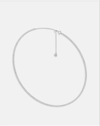 CA Jewellery - Tennis Necklace Silver White