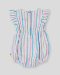 Goldie + Ace - Playtime Stripe Lani Romper- ICONIC EXCLUSIVE - Babies