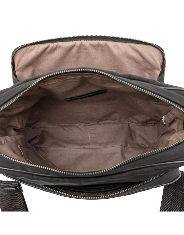 Pre-Loved by Azura Reborn - Pre-Loved Nappa Intrecciato Trimmed Canvas Messenger Bag