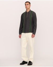 Palmes - Lace LS Zip Polo