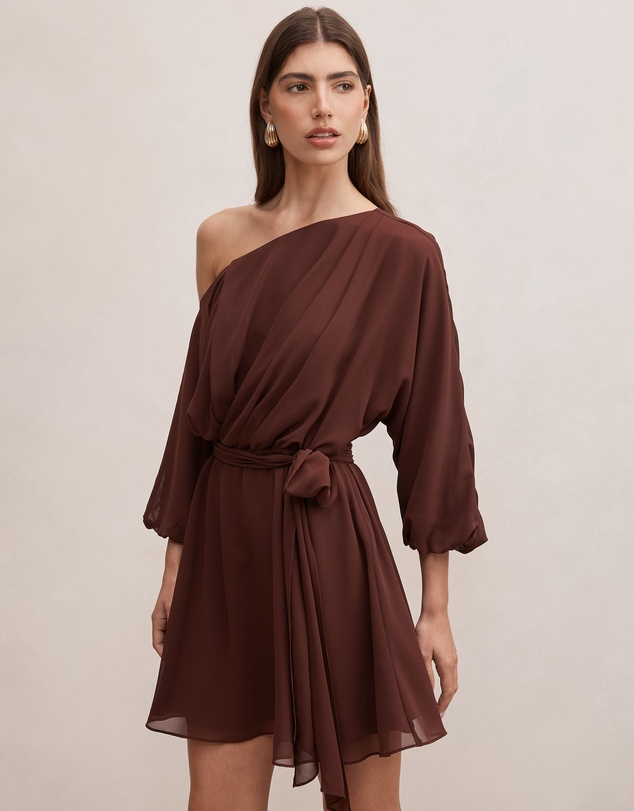 Forever New - Samantha Tipped Draped Mini Dress