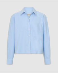 Oroton - Oxford Cropped Shirt