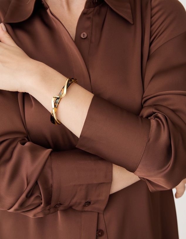 Forcast - Amber Gold Cuff
