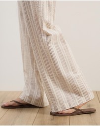 Atmos&Here Curvy - Tenley Wide Leg Drawstring Pants