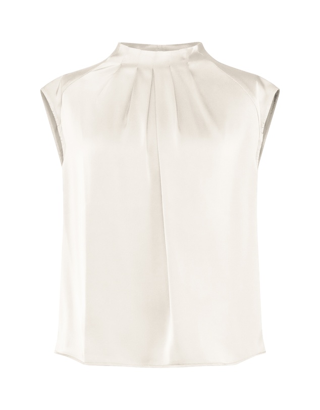 Forcast - Kiar Pleated Satin Top