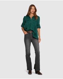 Belle & Bloom - Catch Feelings Pintuck Shirt