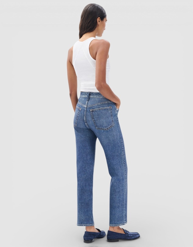 rag & bone - rb Miramar Ponte Harlow Mid Rise Ankle Straight
