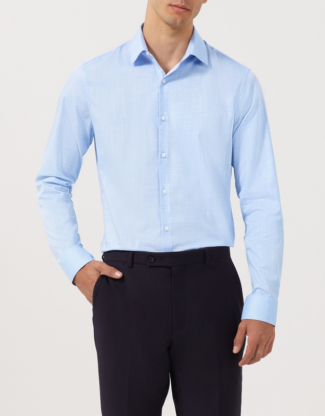 Van Heusen - Solid Colour Textured Shirt