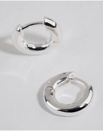 Lovisa - Sterling Silver Mini Chubby Huggie Earrings