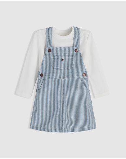 Light Blue Railroad Stripes
