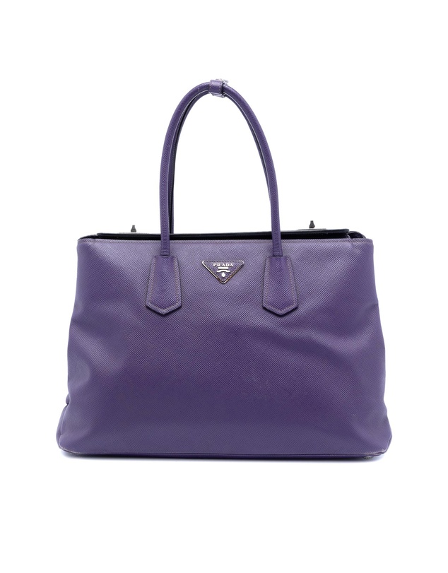 Pre-Loved by Azura Reborn - Pre-Loved Saffiano Cuir Turnlock Twin Satchel