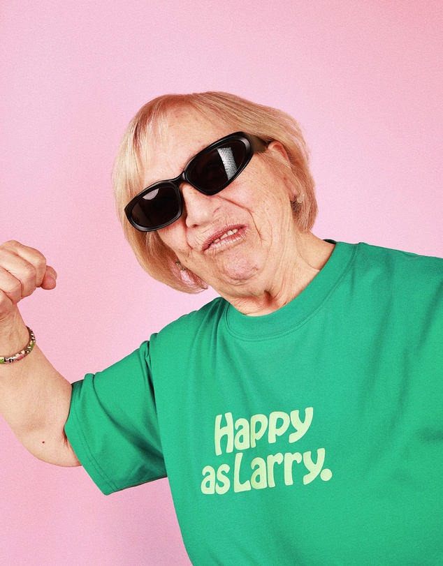 Skwosh - Happy As Larry Slang Tee in Green
