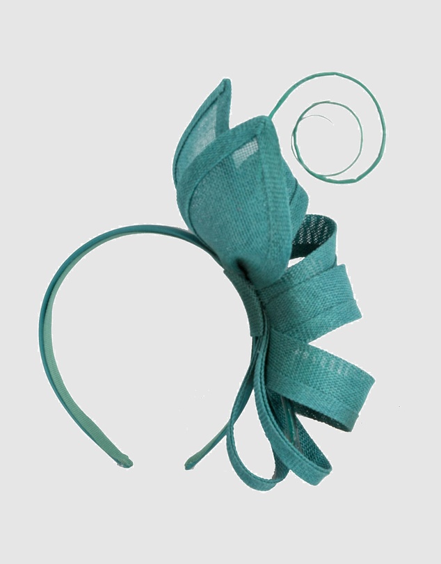 Max Alexander - Teal Bow Fascinator