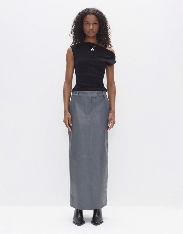 Ownley - Rex PU Maxi Skirt