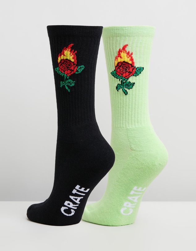 Crate - Burning Rose Socks Bundle - Unisex