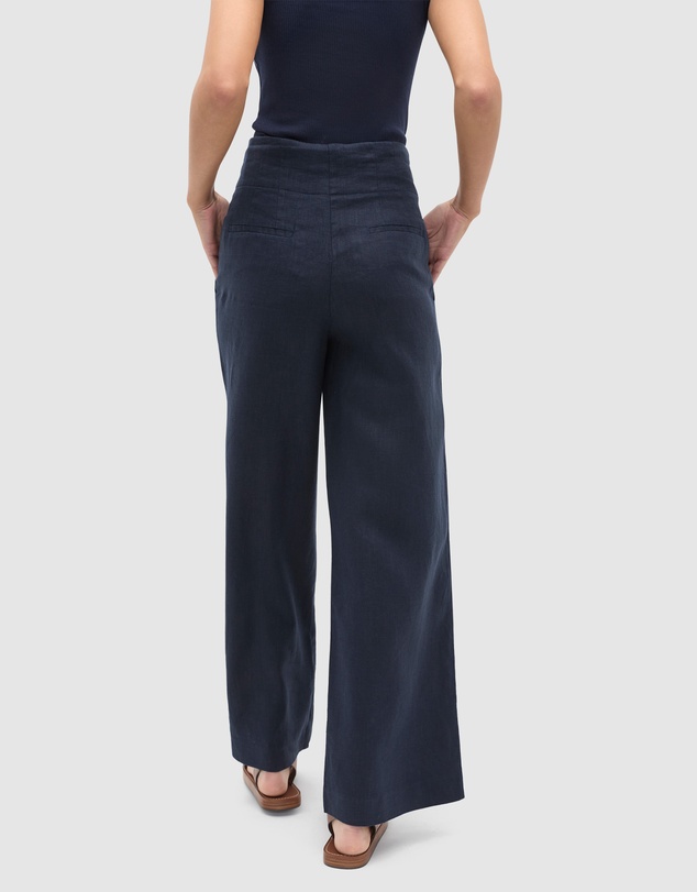 Seed Heritage - Core Linen Waisted Pant