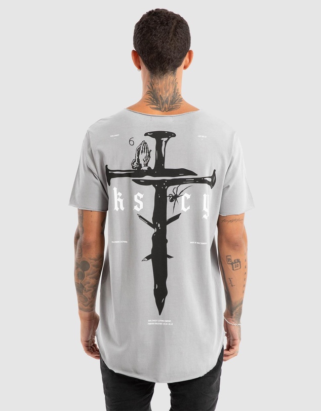 Kiss Chacey - Made Of Iron Raw Neck Tee