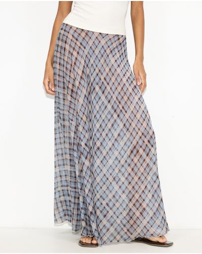 Blue & Brown Check