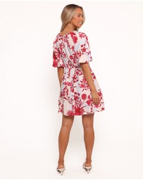 Petal & Pup - Simmons Mini Dress - Fuchsia Floral