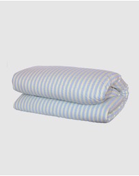 Mosey Me - Butter Blue Seersucker Quilt Cover