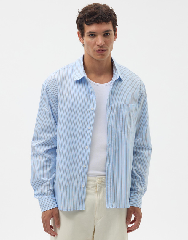 AERE - Stripe Boxy Shirt