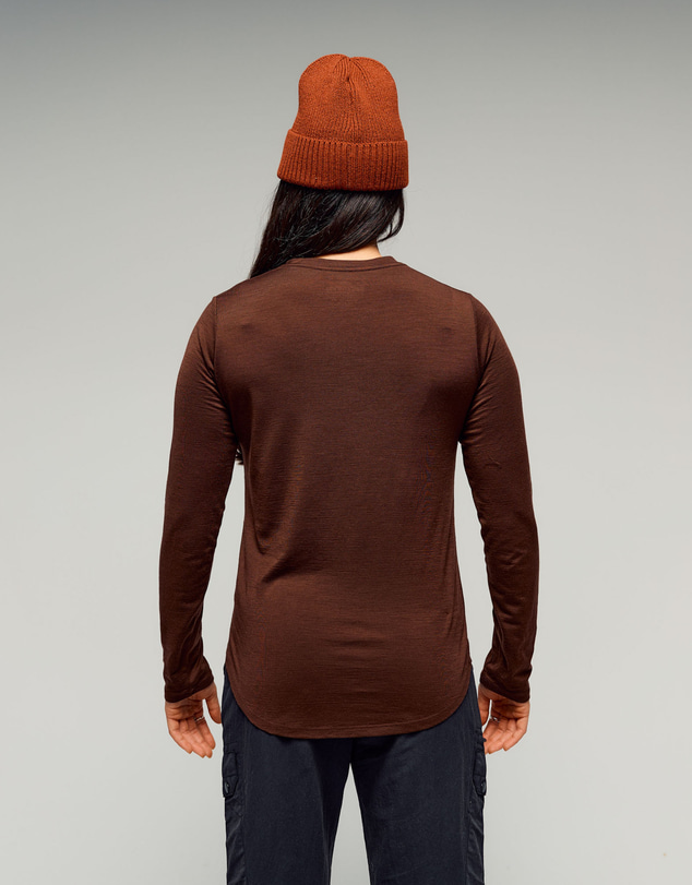 Kathmandu - 100% Merino Long Sleeve Crew Top