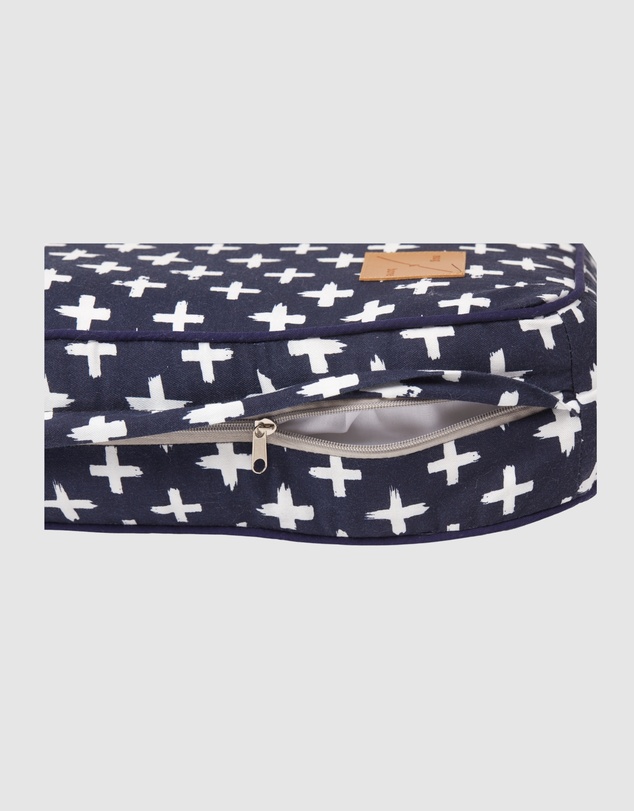 Mog & Bone - Classic Cushion Dog Bed - Navy Cross