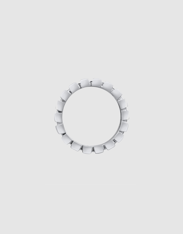 Kuzzoi - ICONIC EXCLUSIVE - Polished Band Ring with Grooves in 925 Sterling Silver
