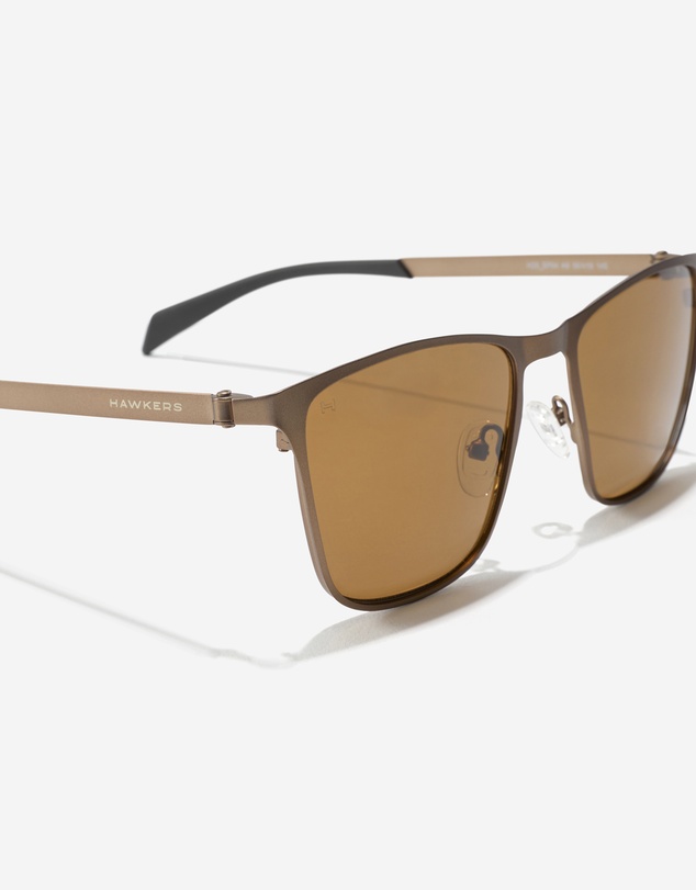 Hawkers Co - HAWKERS One Flex - Metallic Brown Coffee Sunglasses for Men and Women