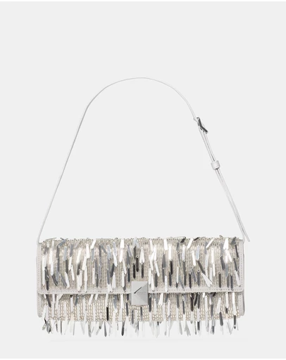 Kate Spade - Deco Sequined Fringe Soft Mini Shoulder Bag