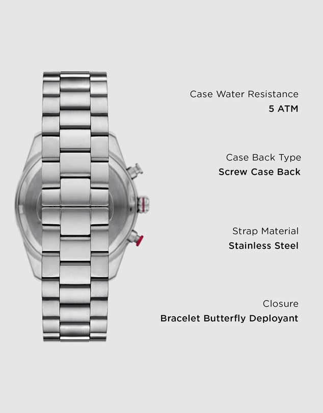 Emporio Armani - Silver Tone Chronograph Watch