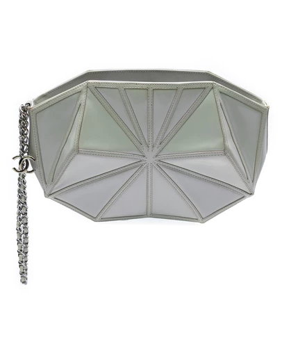 Pre-Loved by Azura Reborn - Pre-Loved Pearlescent Lambskin Midnight Swim Wristlet Clutch