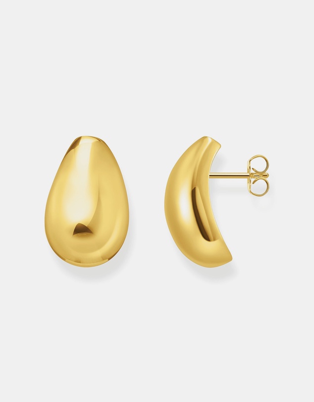 THOMAS SABO - Ear studs in drop shape gold