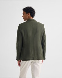 Oxford - 3 Button Linen Milton Blazer