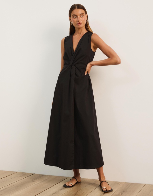 Atmos&Here - Ida Cotton Poplin Midi Dress