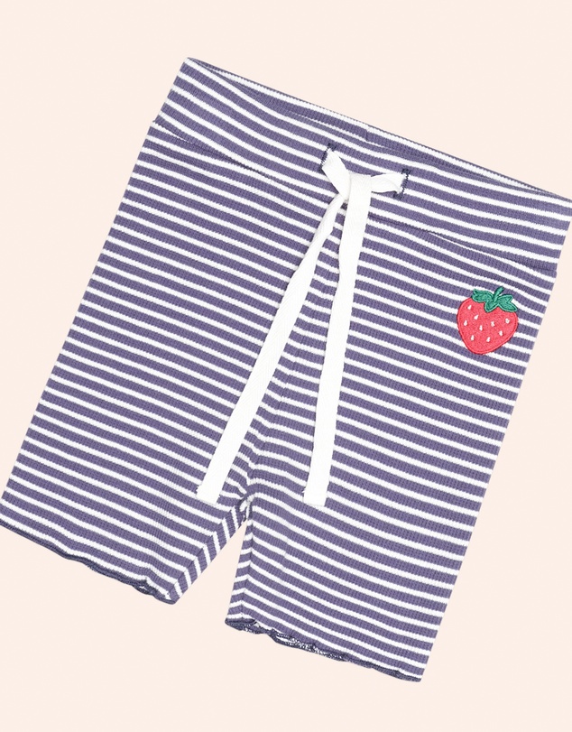 Huxbaby - Stripe Rib Bike Shorts - Babies-Teens
