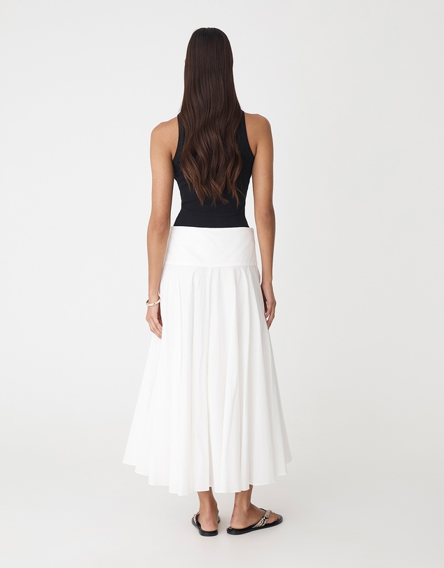 Forcast - Deb Cotton Midi Full Skirt