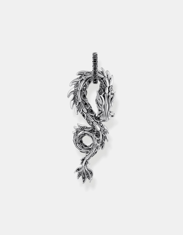THOMAS SABO - Dragon pendant with black zirconia large