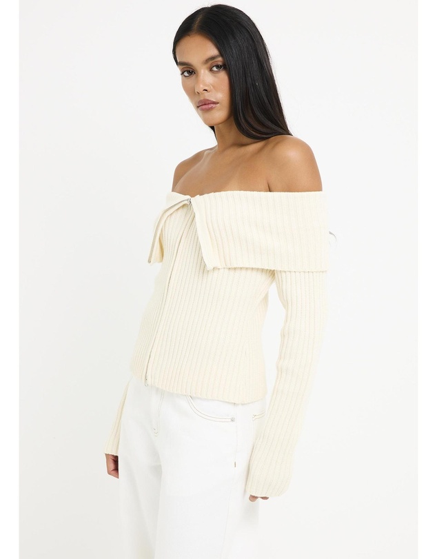Subtitled - Paloma Zip Off Shoulder Top