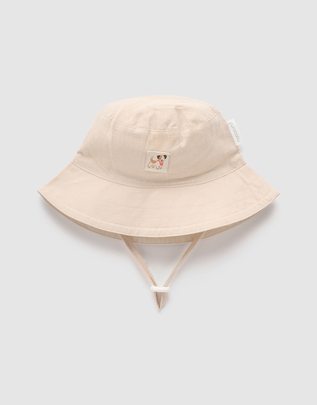 Purebaby - Linen Blend Hat-Kids-Babies